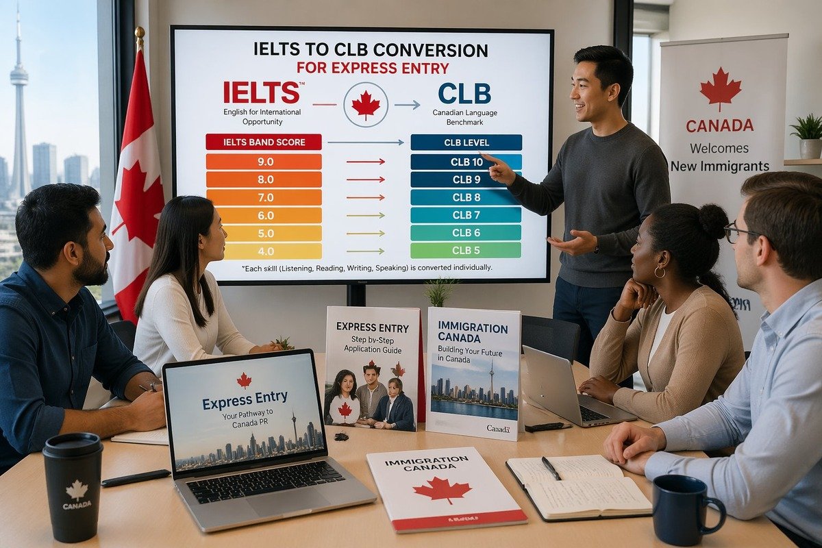 How to Convert IELTS Scores to CLB for Express Entry