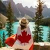 Canada immigration guide 2026 - person wrapped in a Canadian flag welcoming newcomers